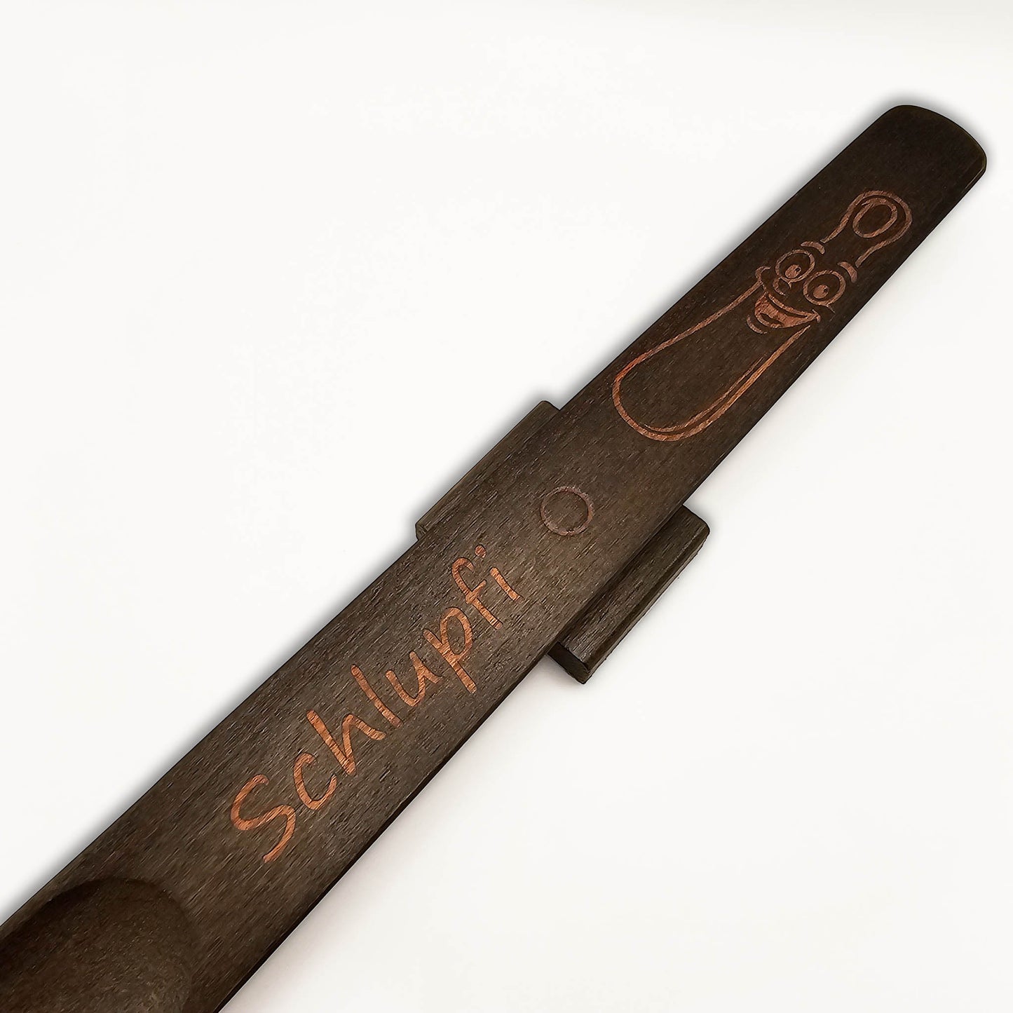 Holz-Schuhlöffel mit langem Griff und Magnet