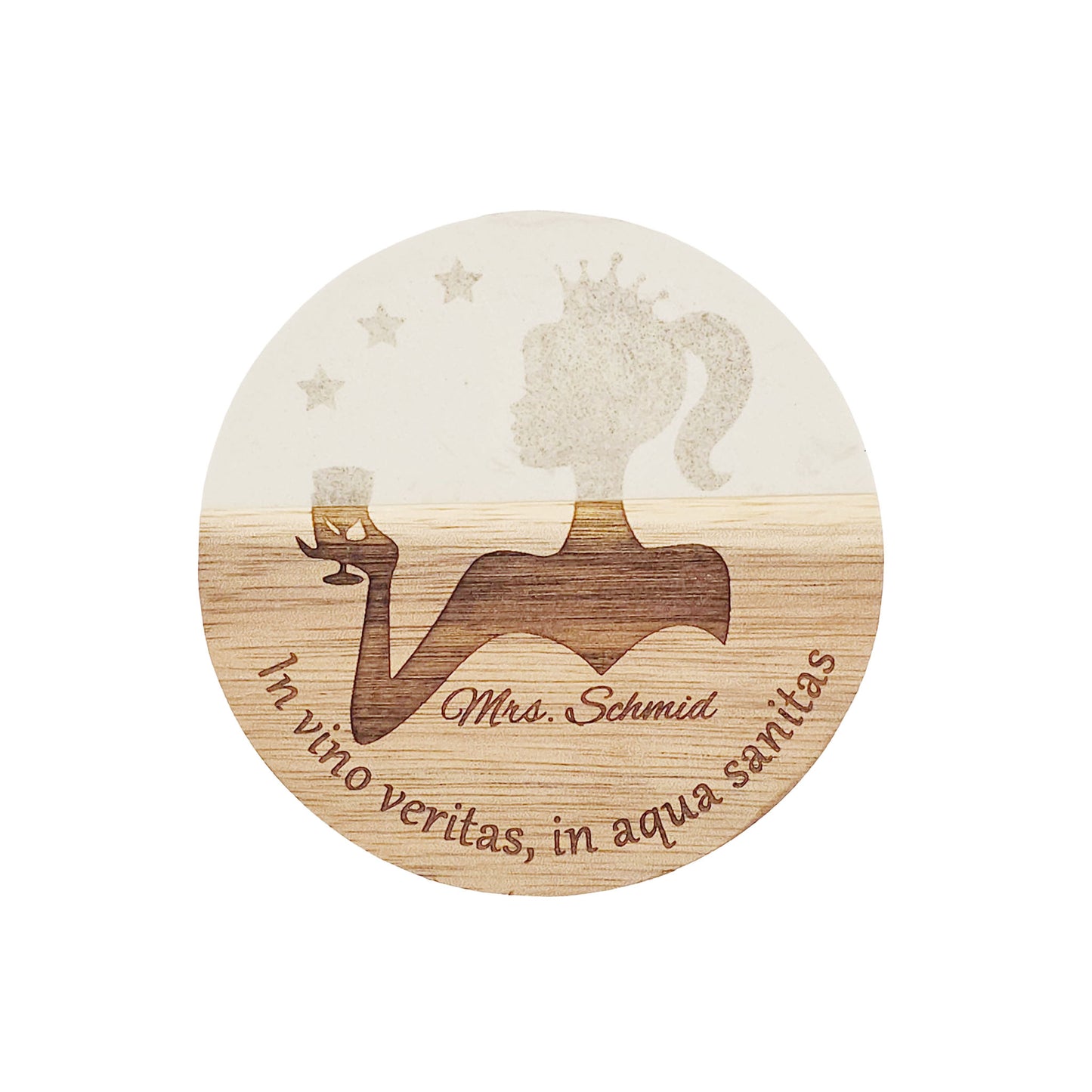 Untersetzer Marmor/Holz