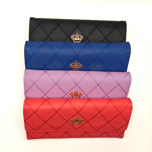 Damenportemonnaie aus Echtleder mit Initialen