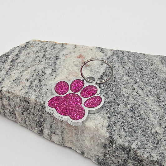 Personalisierter Anhänger "Glitzernde Pfote"