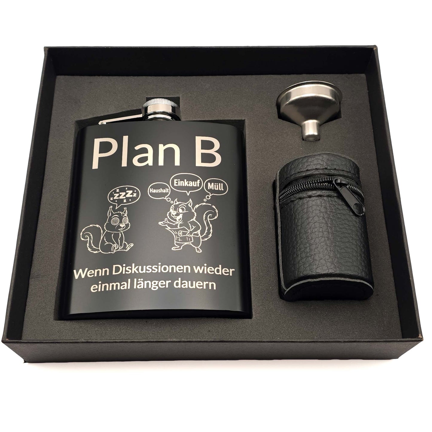 Flachmann-Set "Plan B"