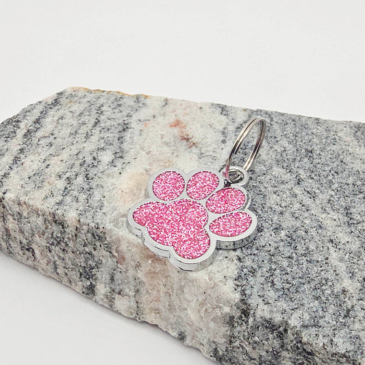 Personalisierter Anhänger "Glitzernde Pfote"