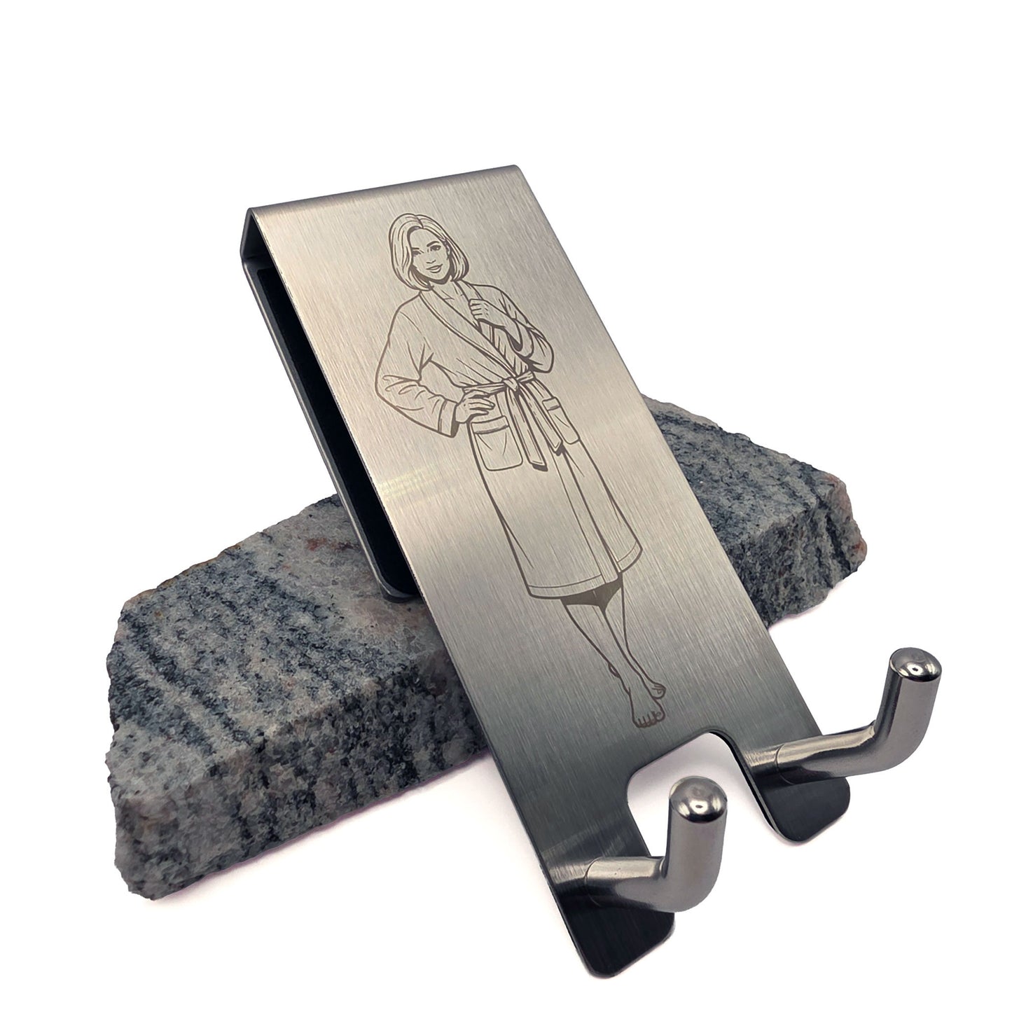 Handtuch- & Bademantelhalter aus Edelstahl