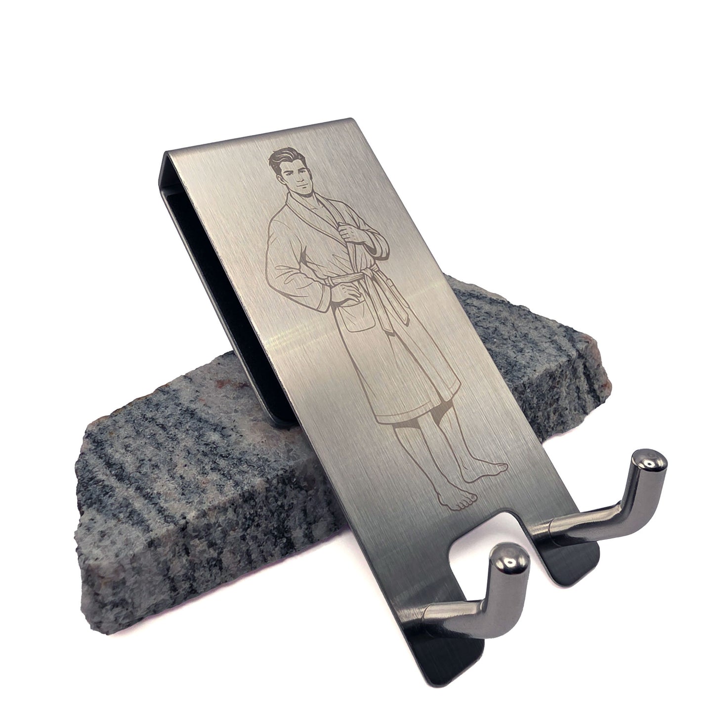 Handtuch- & Bademantelhalter aus Edelstahl