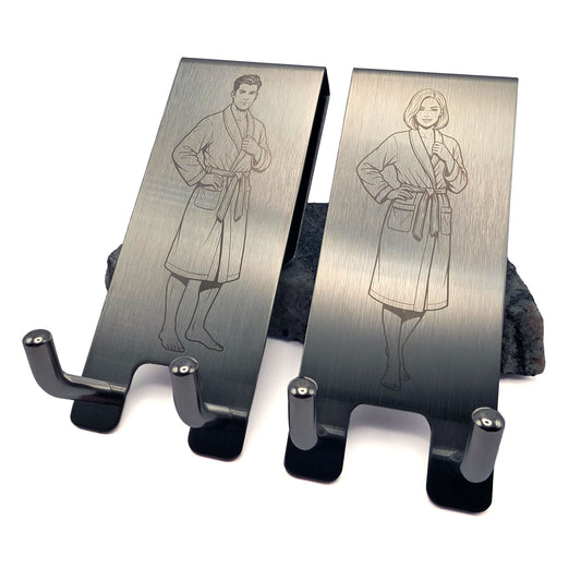 Handtuch- & Bademantelhalter aus Edelstahl