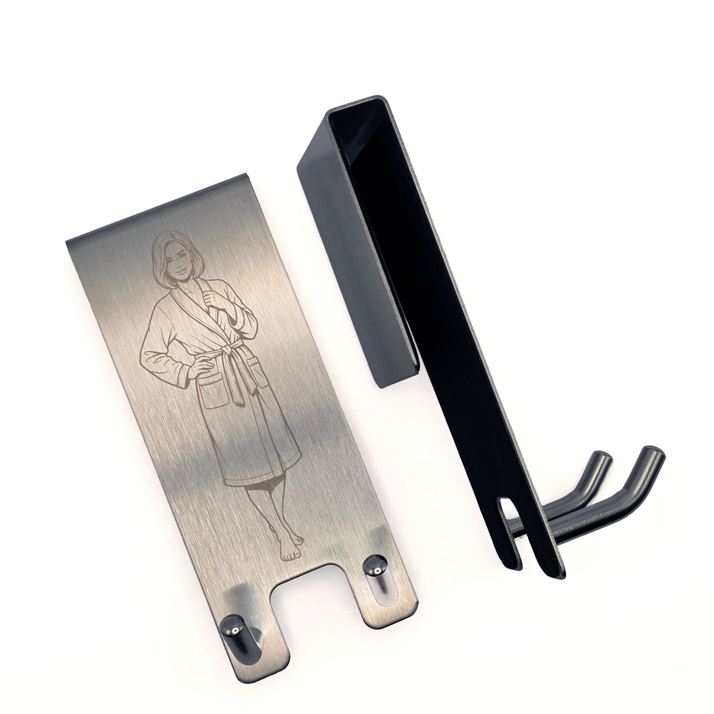 Handtuch- & Bademantelhalter aus Edelstahl
