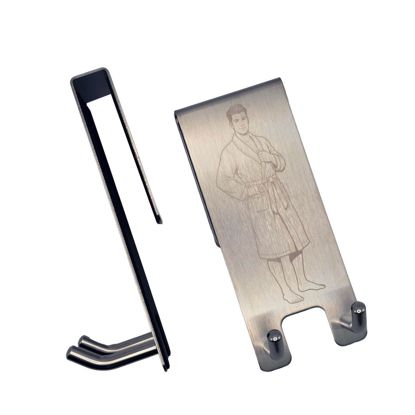 Handtuch- & Bademantelhalter aus Edelstahl