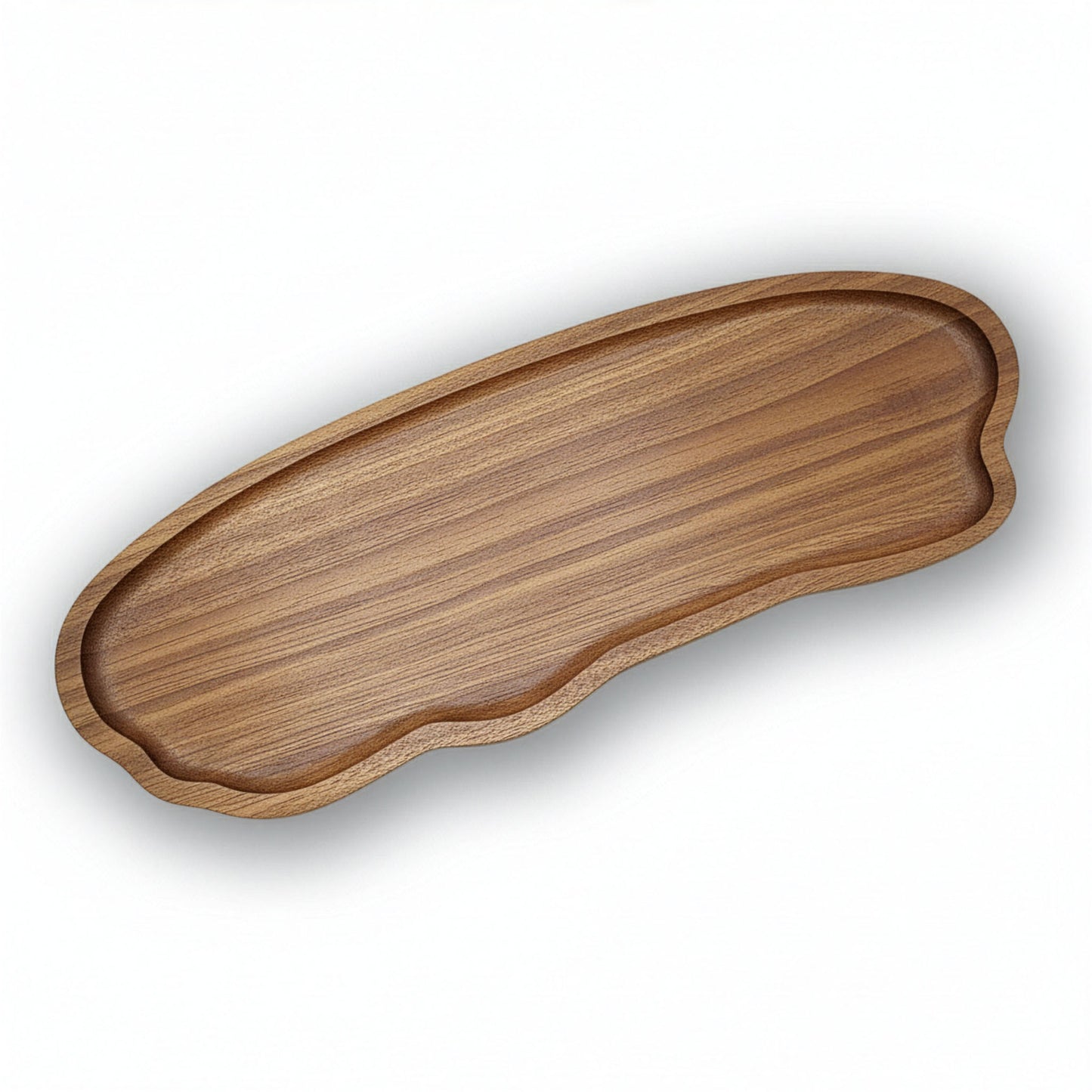 Akazienholz Tablett in Wolkenform