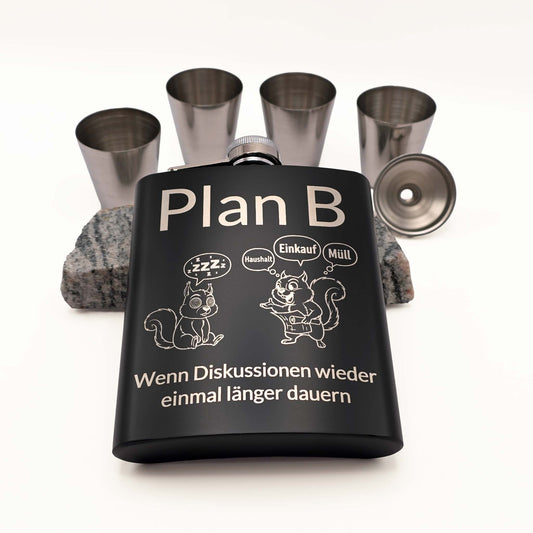 Flachmann-Set "Plan B"