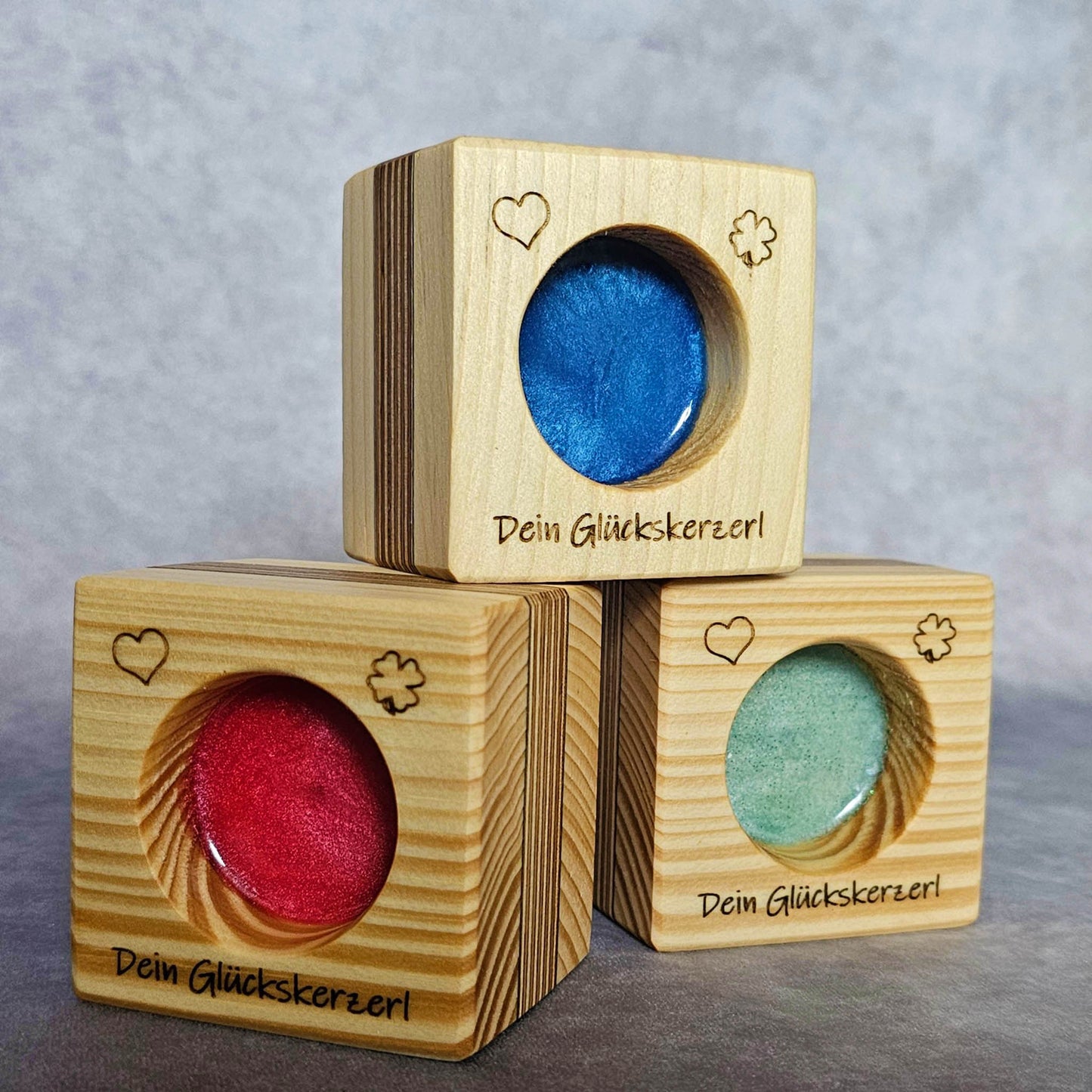 Dein Glückskerzerl – Teelichthalter