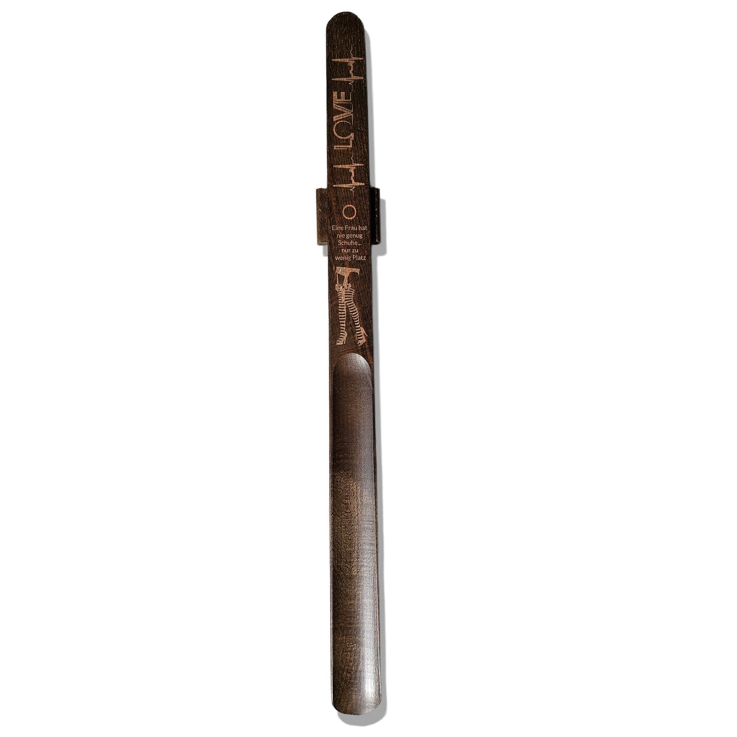 Holz-Schuhlöffel mit langem Griff und Magnet