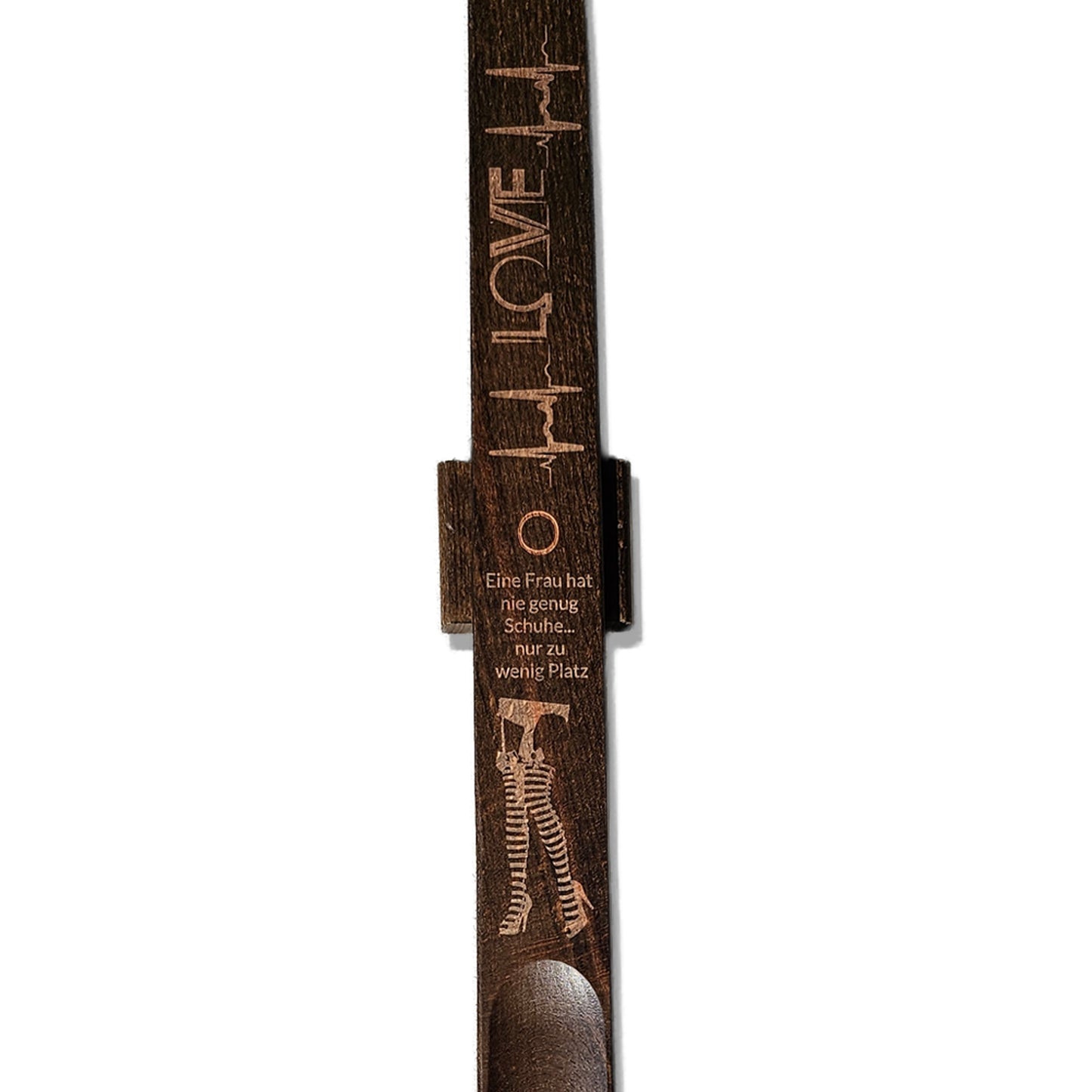Holz-Schuhlöffel mit langem Griff und Magnet
